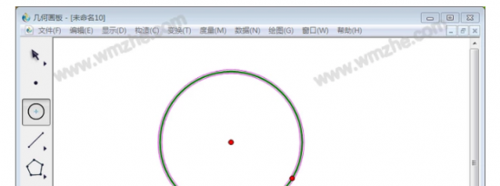 教大家几何画板如何利用n等分角工具等分圆