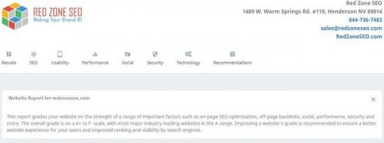 拉斯维加斯SEO公司Red Zone SEO推出免费SEO审核工具