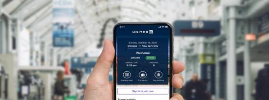 联合航空公司重新设计了移动应用程序