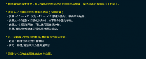 DNF新版强化多少会碎 DNF强化改版 DNF强化+12不碎武器