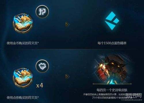 LOL金币兑换蓝色精粹比例一览 旧符文补偿方案攻略