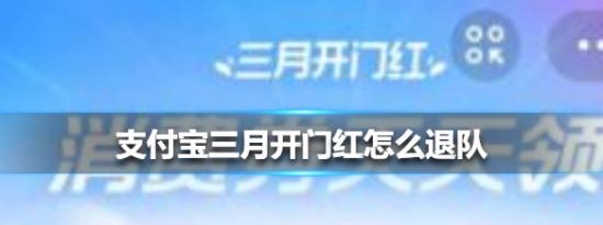 支付宝小鸡问答：支付宝三月开门红怎么退队